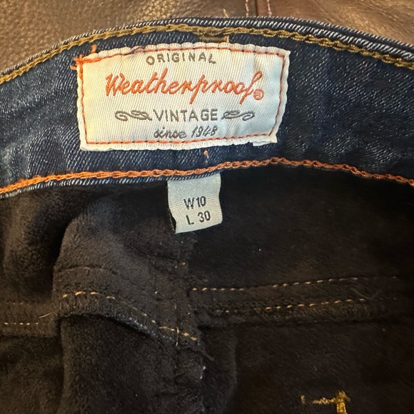 Weatherproof Vintage, size W10/L30, Soft, velvety lined jeans. Worn once. - Picture 5 of 7